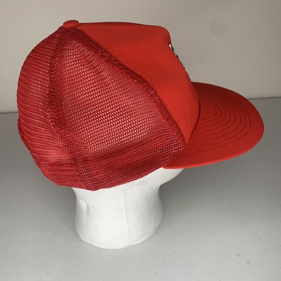 Vintage UII St Louis Cardinals Red OSFA Mesh Snap Back Hat MLB 90s Trucker Cap - Picture 4 of 7